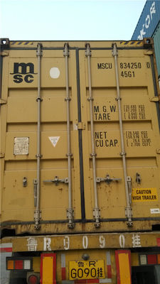 ประเทศจีน เหล็กสีเหลือง 20 เท้าใช้ Freight คอนเทนเนอร์ Professional สำหรับการขนส่งสินค้า ผู้ผลิต